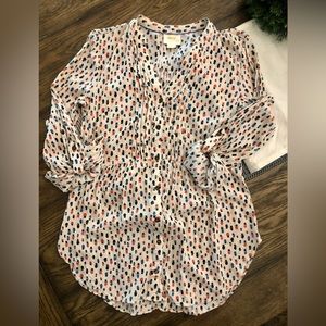 Maeve Blouse with fun print Size 6